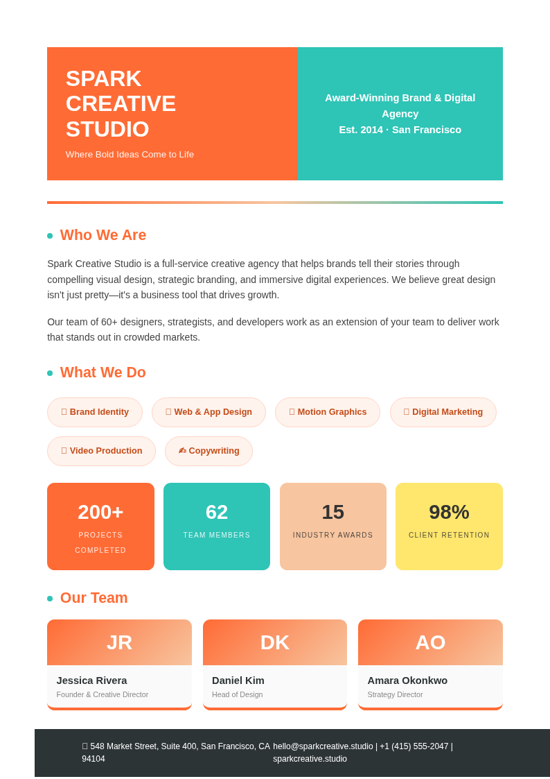 Creative agency company profile